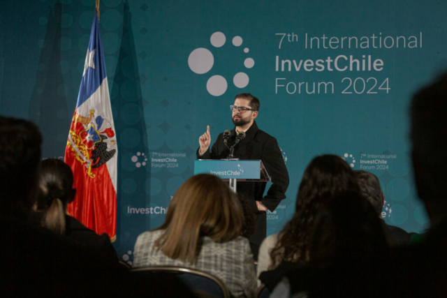 President Boric at the InvestChile Forum 2024